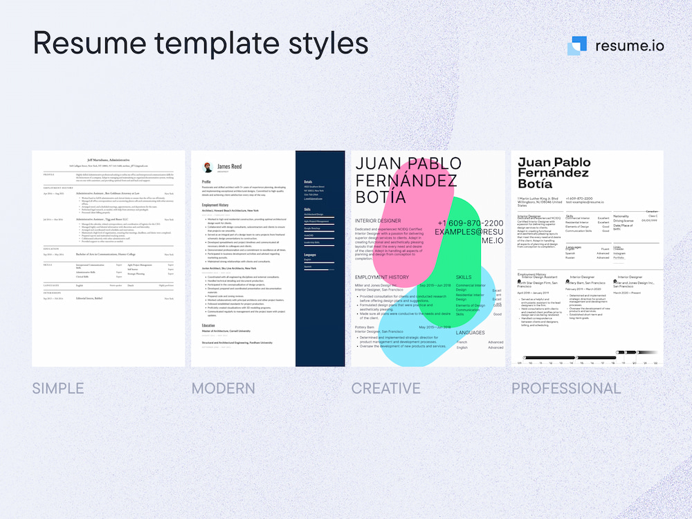 resume template styles compared resume template styles compared