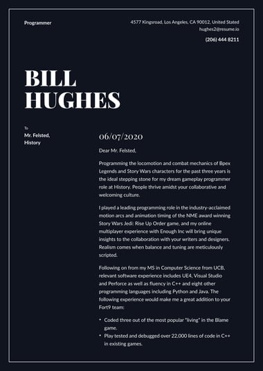 Google docs cover letter template Authority