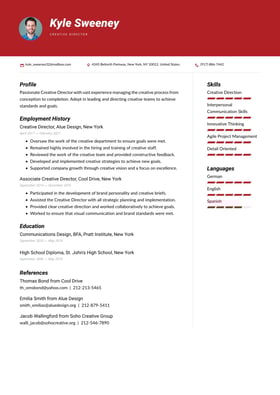 Creative Director resume examples & templates
