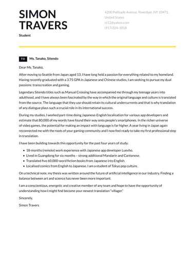 Google docs cover letter template Vivid
