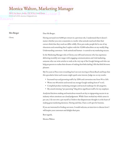 Google docs cover letter template Polished
