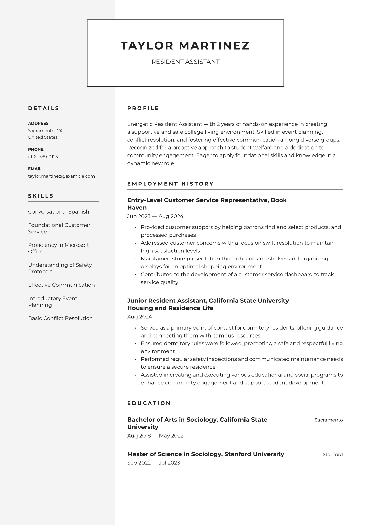 Entry-level Resident Assistant Translation missing: en.examples.cover_letter_example