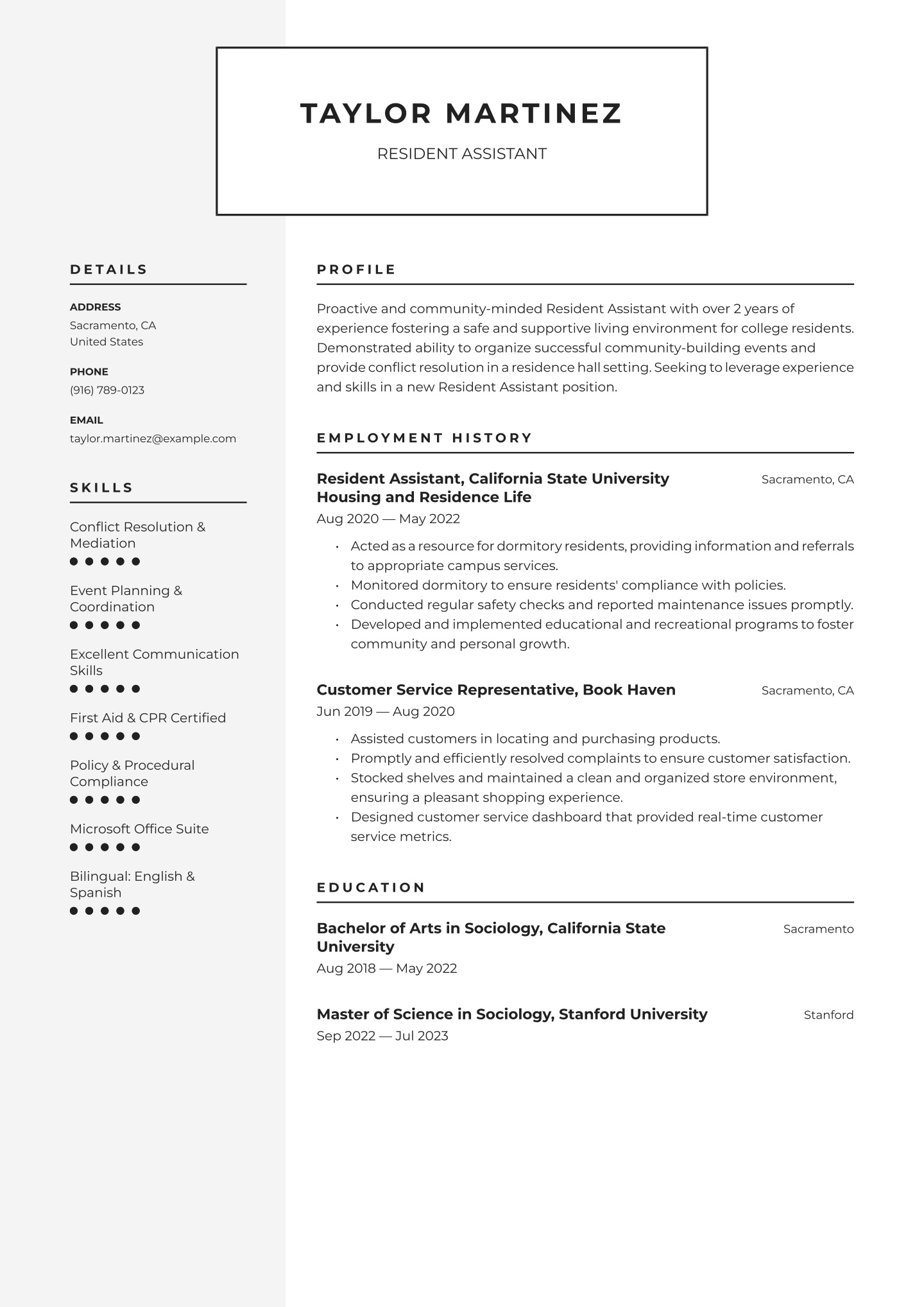 Mid-career Resident Assistant Translation missing: en.examples.cover_letter_example