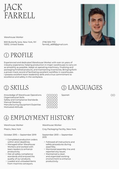 Professional resume template Calligraphic