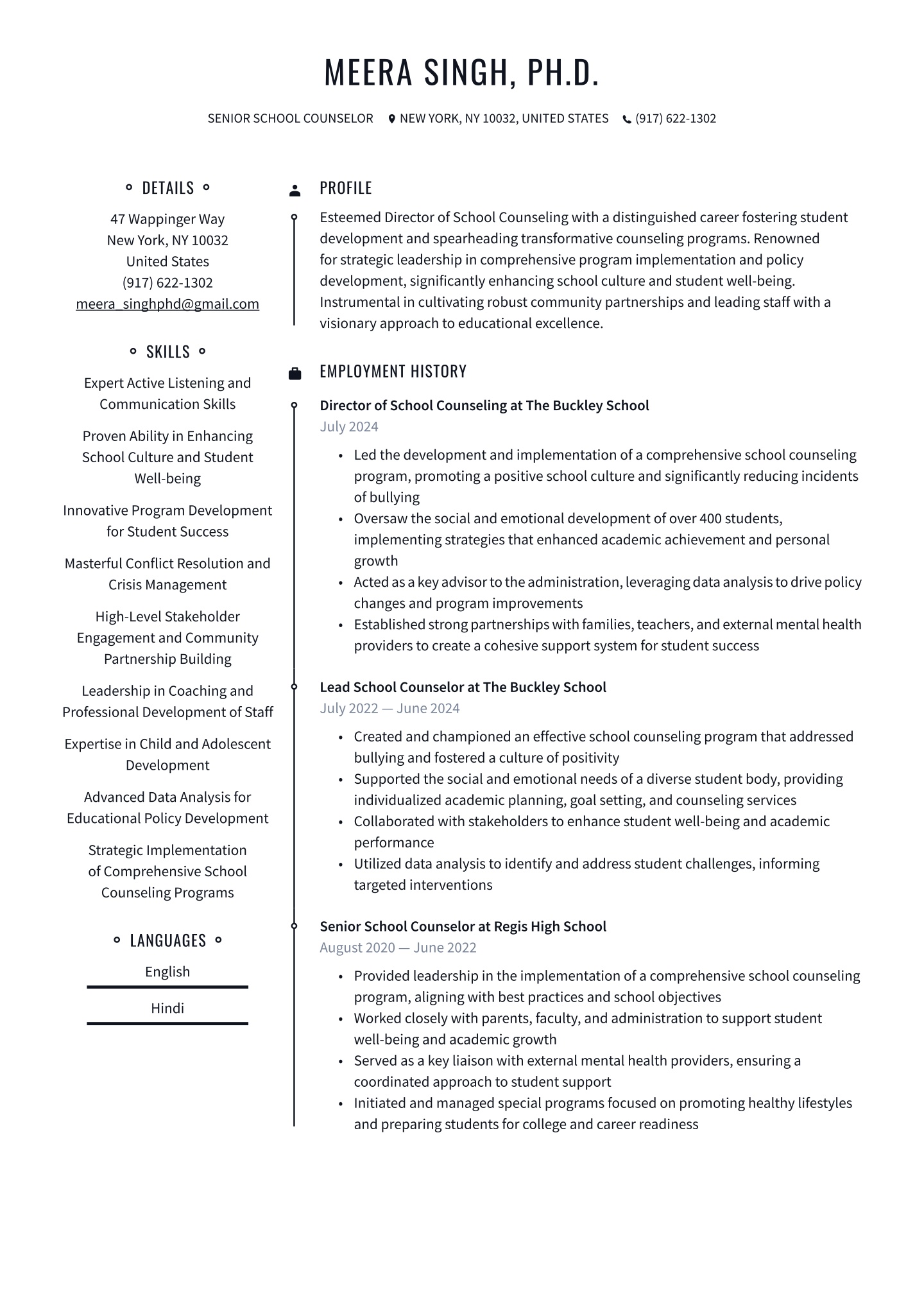 Senior-level School Counselor Translation missing: en.examples.cover_letter_example