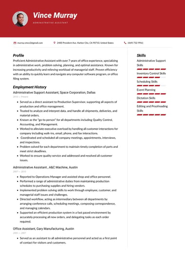 Professional resume template Modern