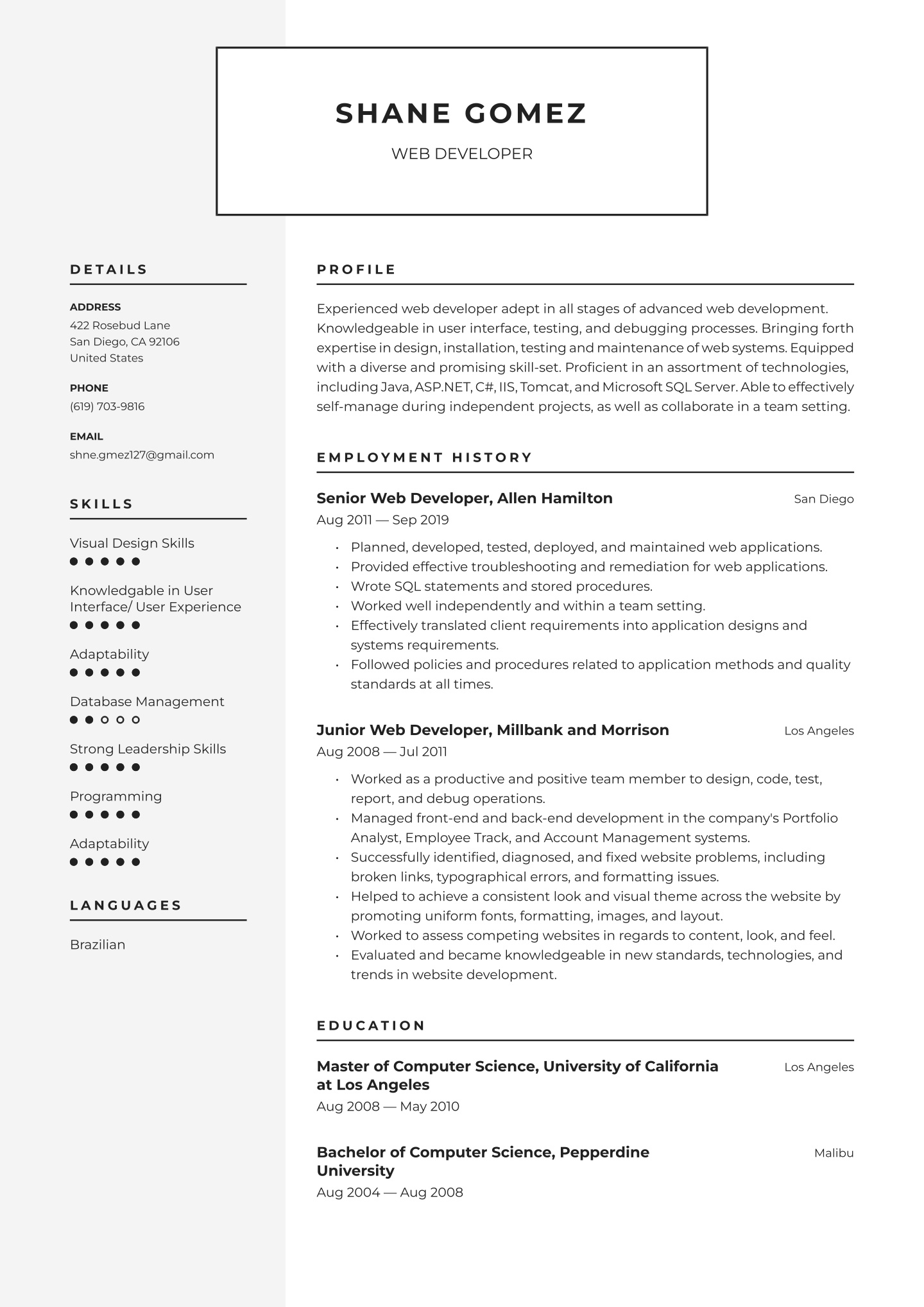 Mid-career Web Developer Translation missing: en.examples.cover_letter_example